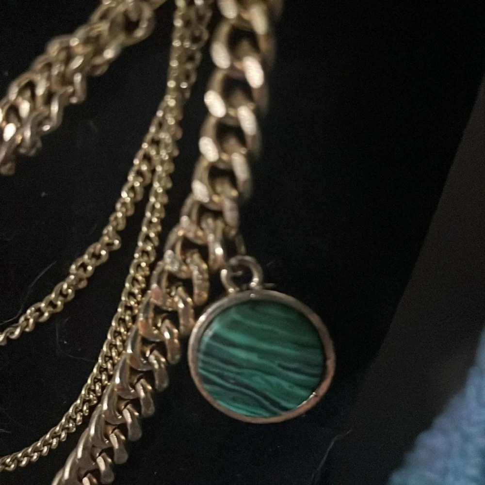 Vintage multi stone multi stran necklace